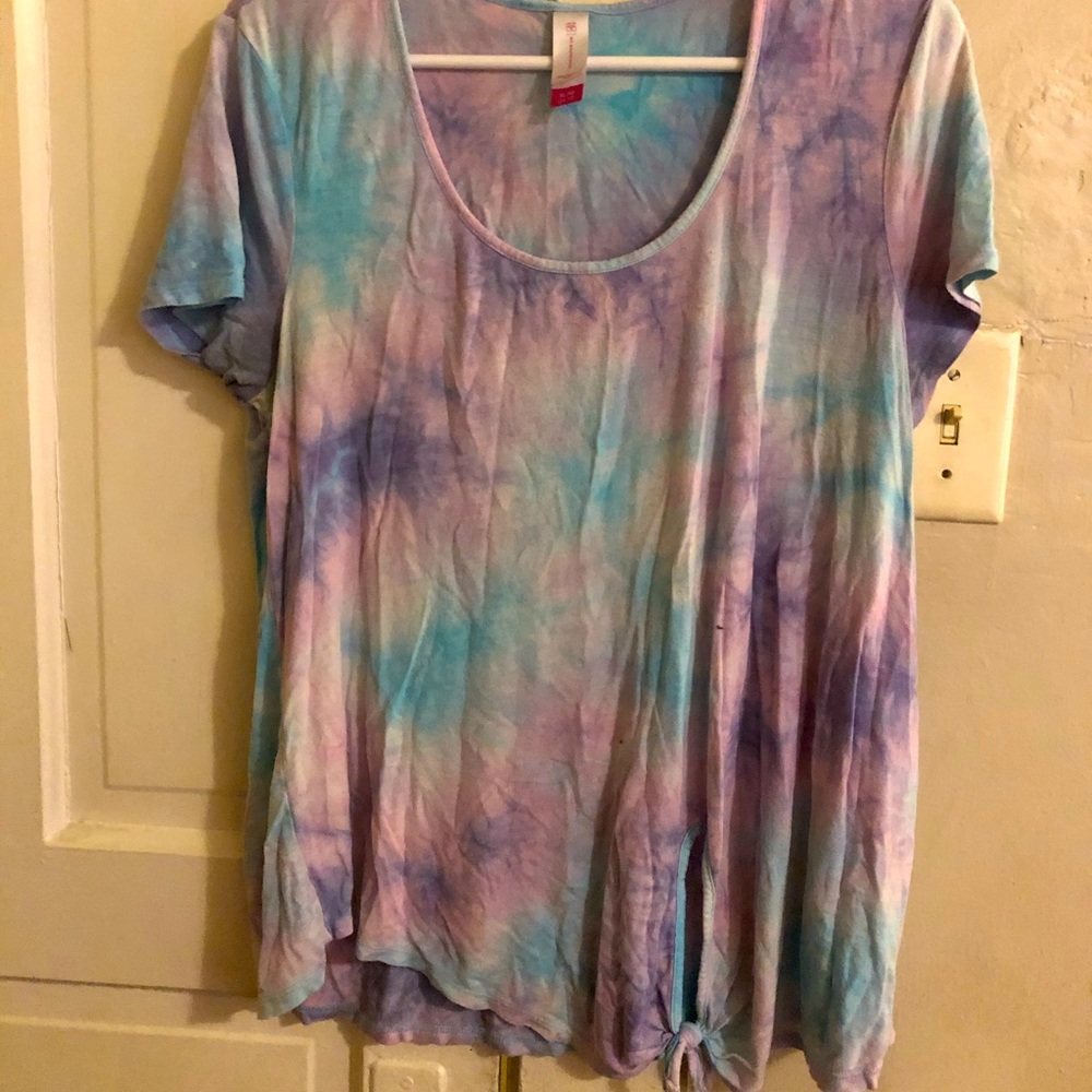 Purple and blue tye Dye shirt